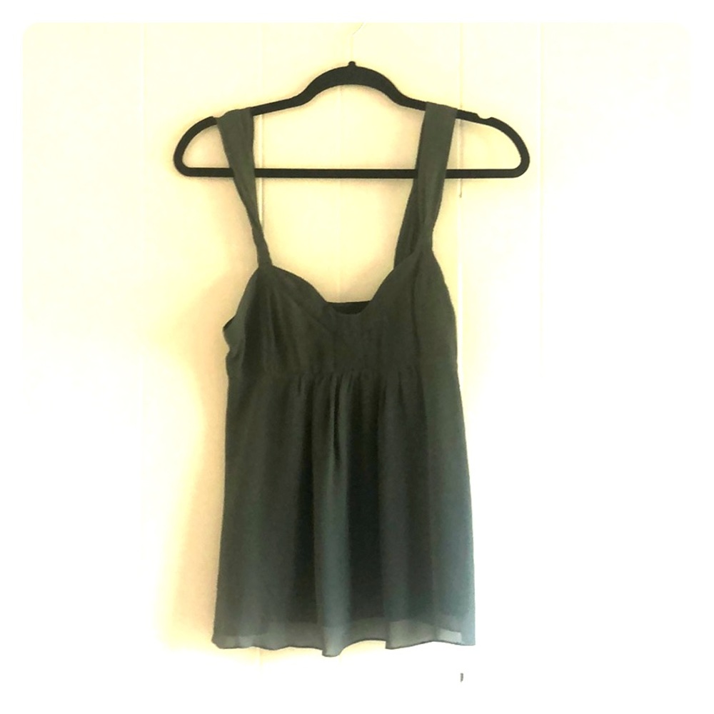Grey silk cami